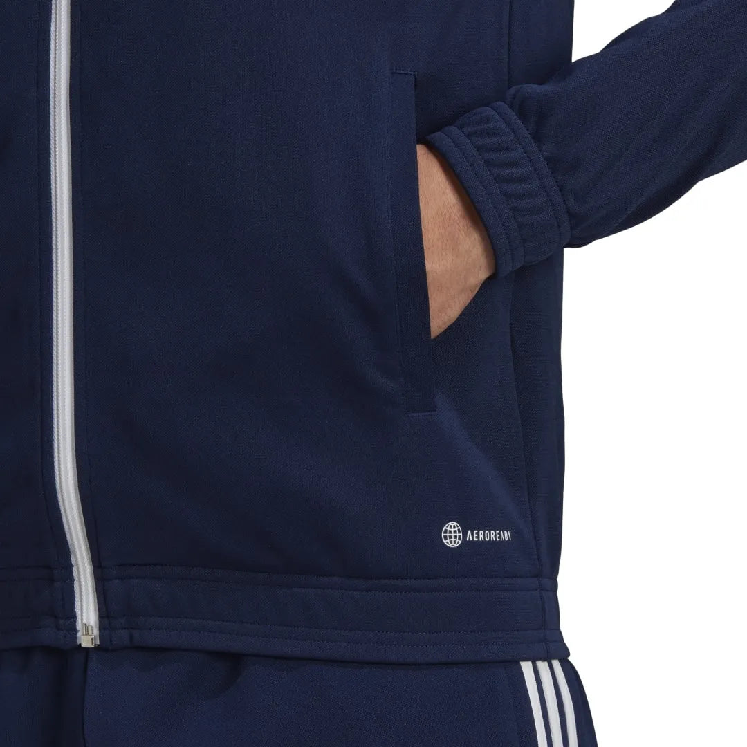 Men's adidas entrada 22 sports jacket navy blue xl
