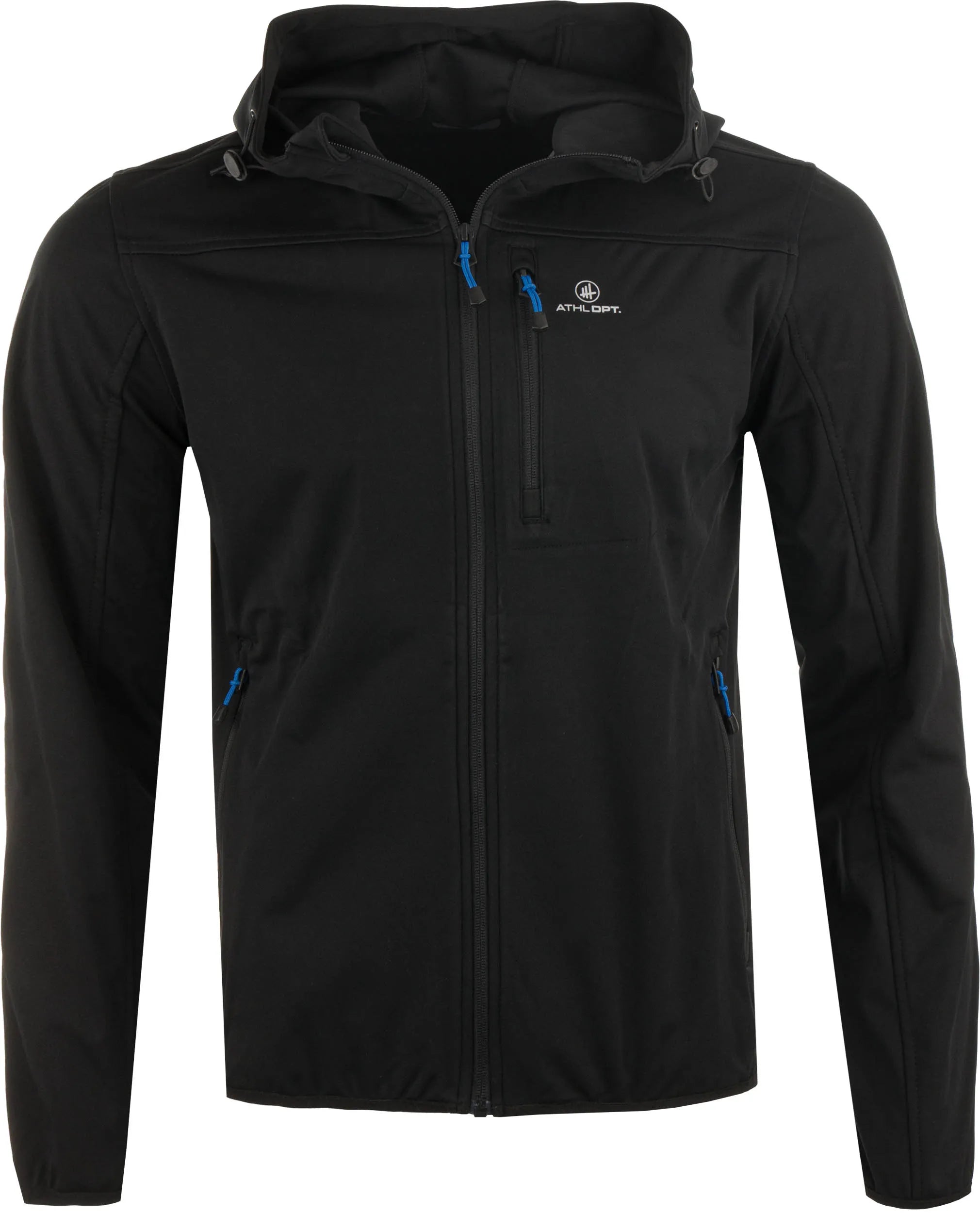 Seaicéad softshell na bhfear Athl. DPT agar dubh - gaothdhíonach & breathable