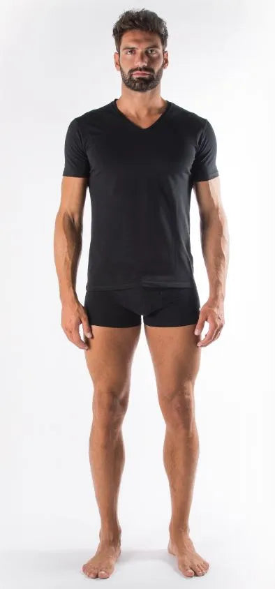 Pánské tričko Fila V-Neck Fit Black, S