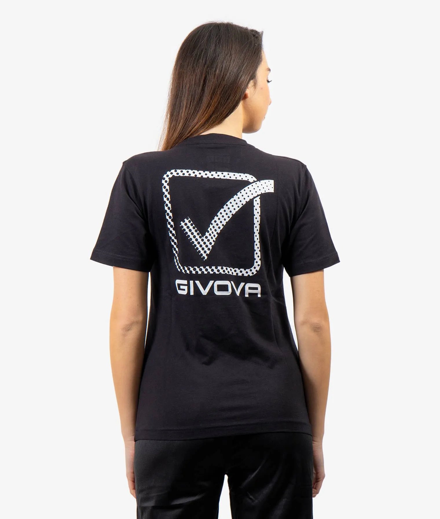 Katoen t-shirt givova cubo zwart 2xl