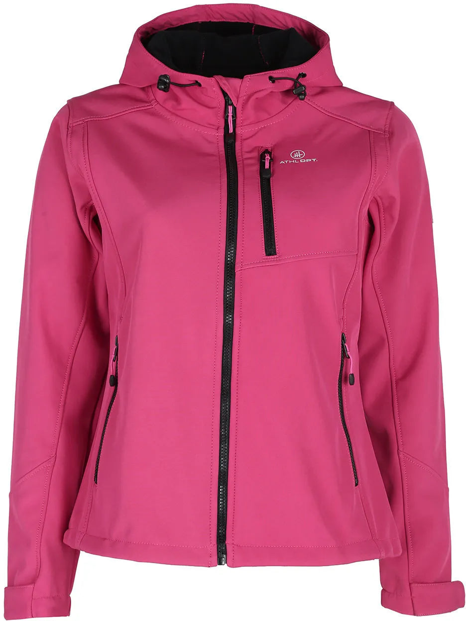 Giacca da donna softshell Athl. DPT Octavia fucsia 2xl