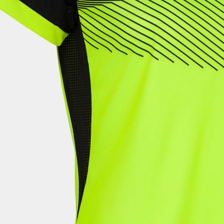 Dames T-shirt Joma Supernova II Fluor Geelzwart gele 2xs