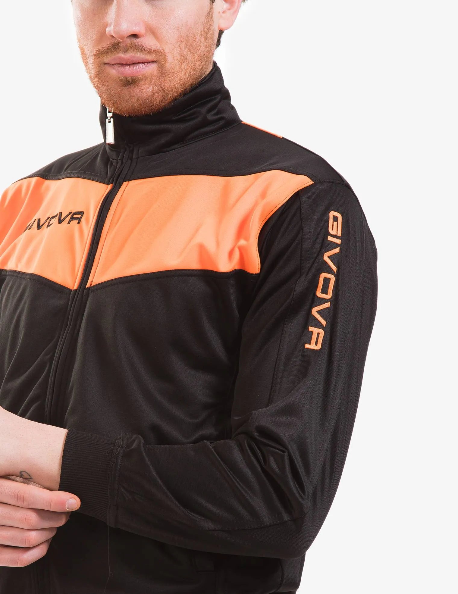 Sports Set Givova Visa Black-Orange Flo 2xl