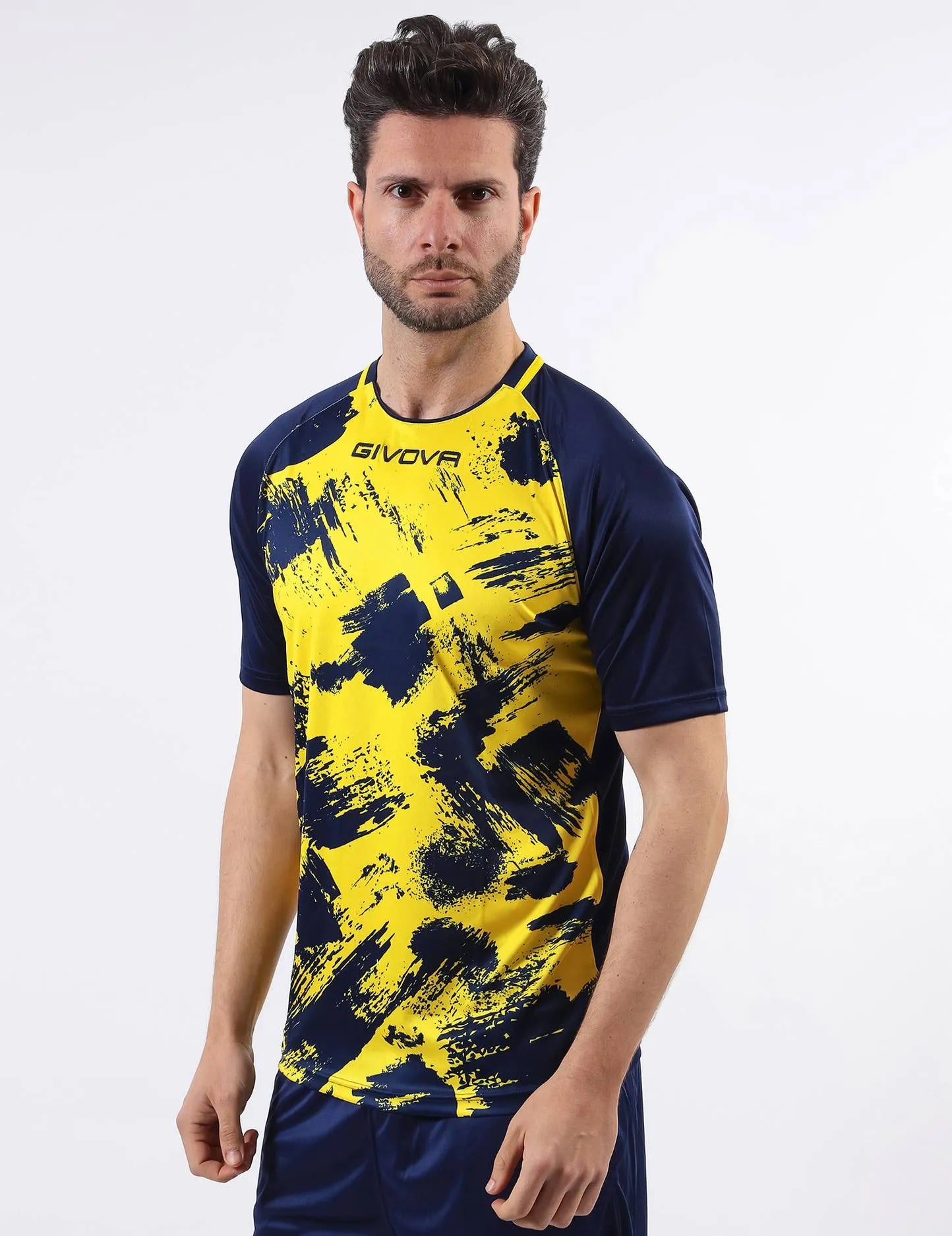 Športové tričko Givova Art Interck Fluo Yell-Blue 3xl