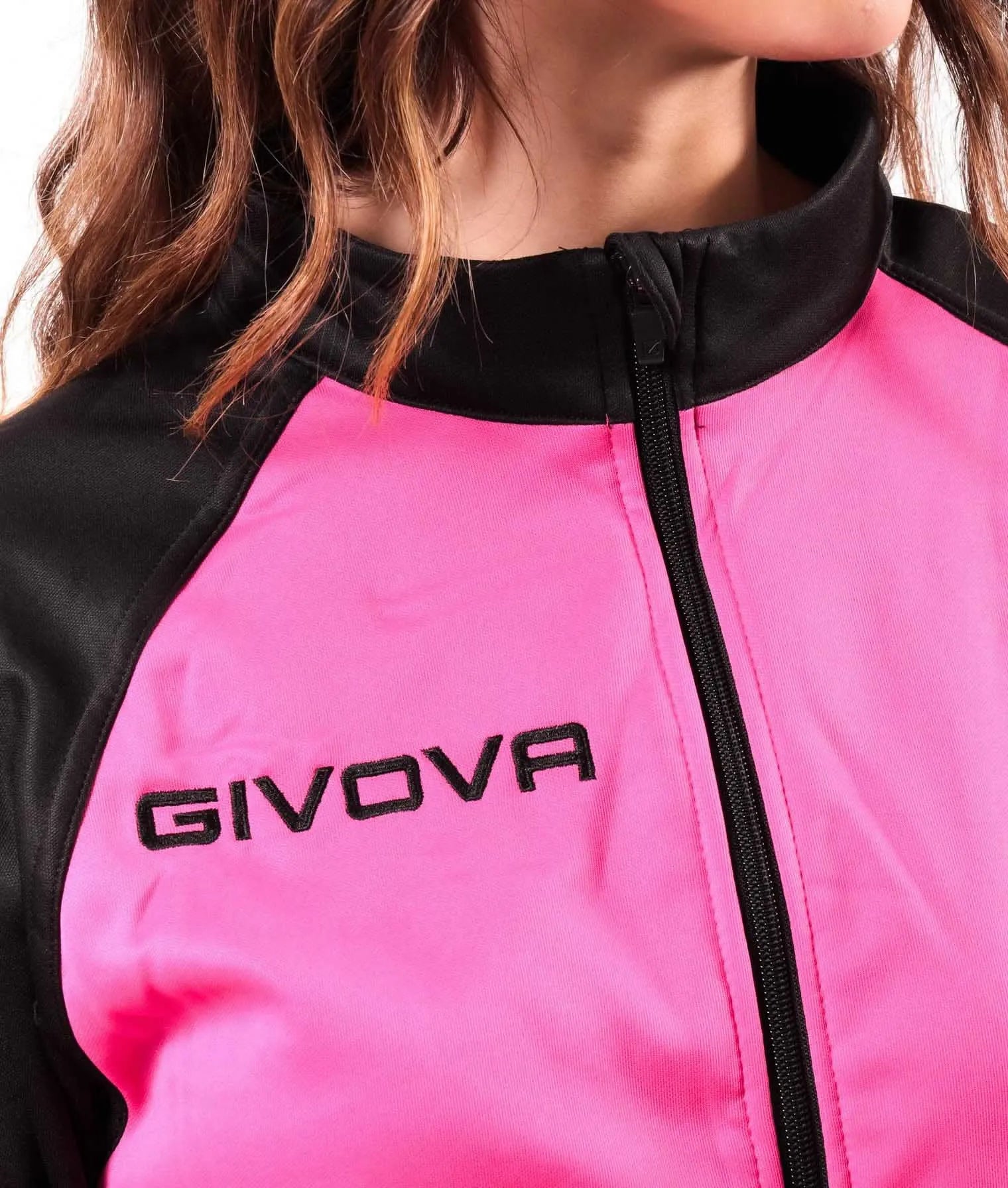 Sports Set Givova Kuba Fuchsia-Black 3xs