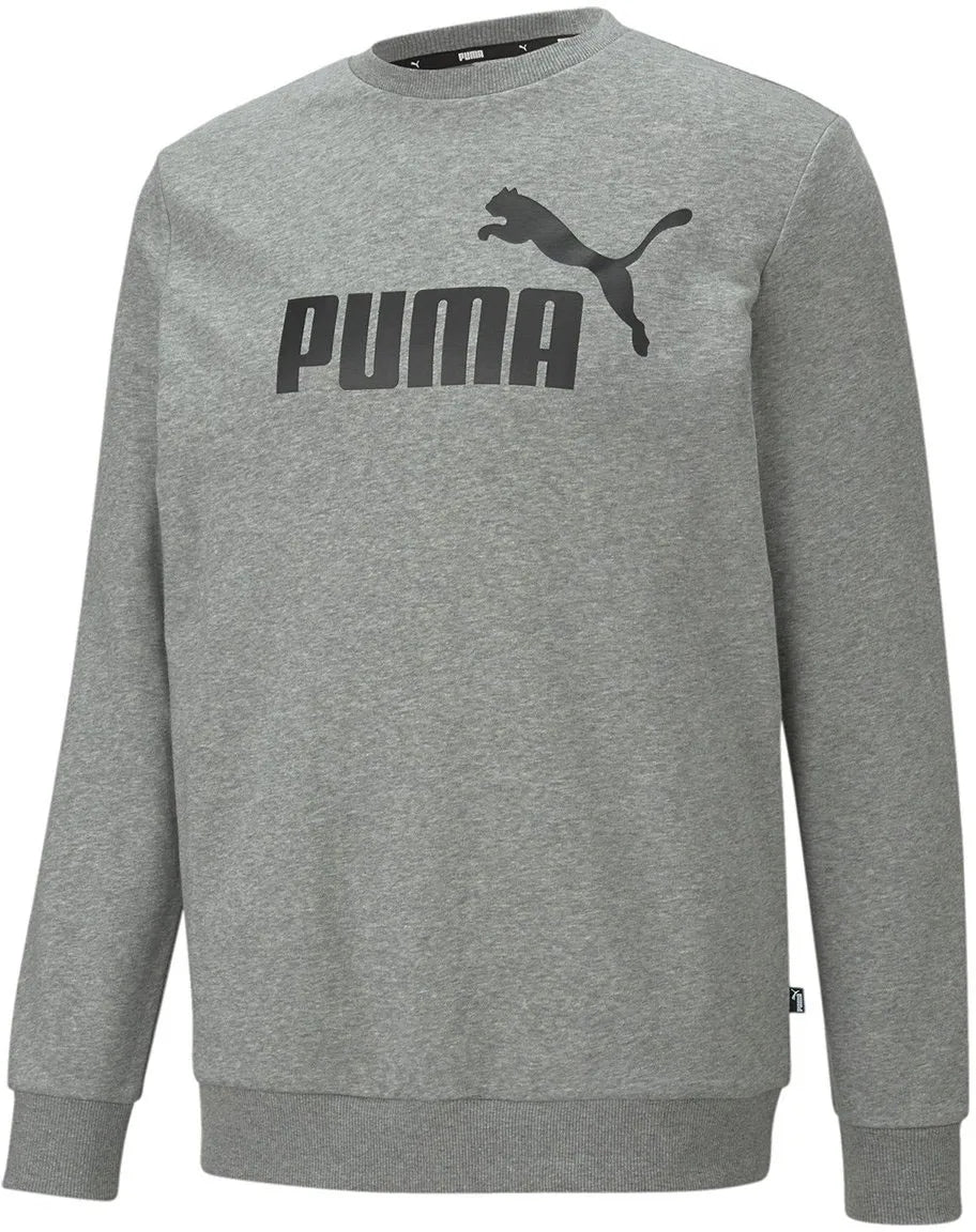 Puma Men Essential Big Logo Crew Sweatshirt Grijs Grijs S