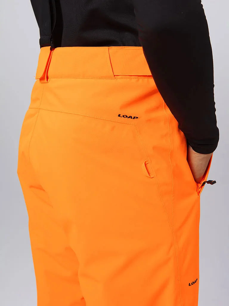 Pantaloni da sci maschile impermeabili Loap Laed Oranje l