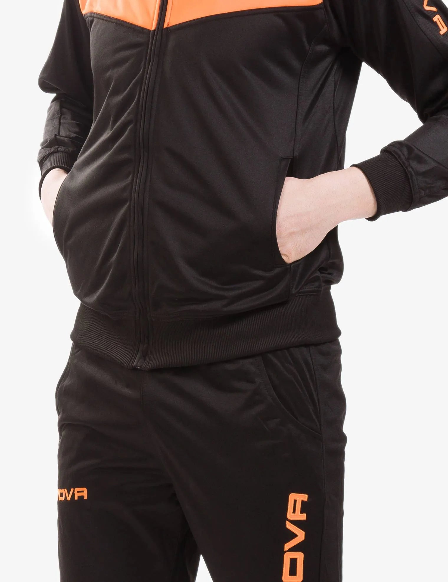 Sports Set Givova Visa Black-Orange Flo 2xl