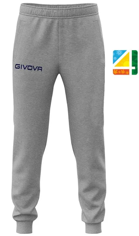 Calça de moletom universal givova rei cinza lin