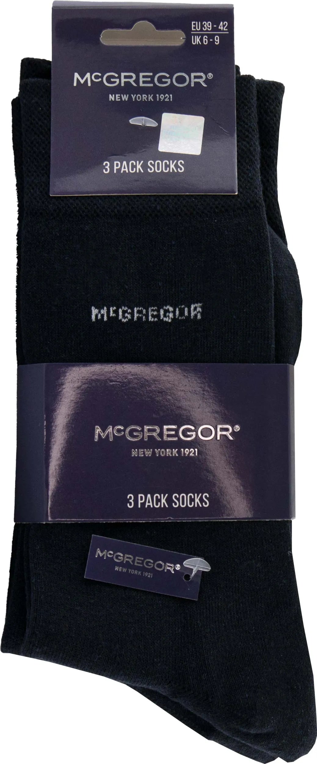 McGregor Socks 3 Pack Navy 43-46: Cotton & Comfort