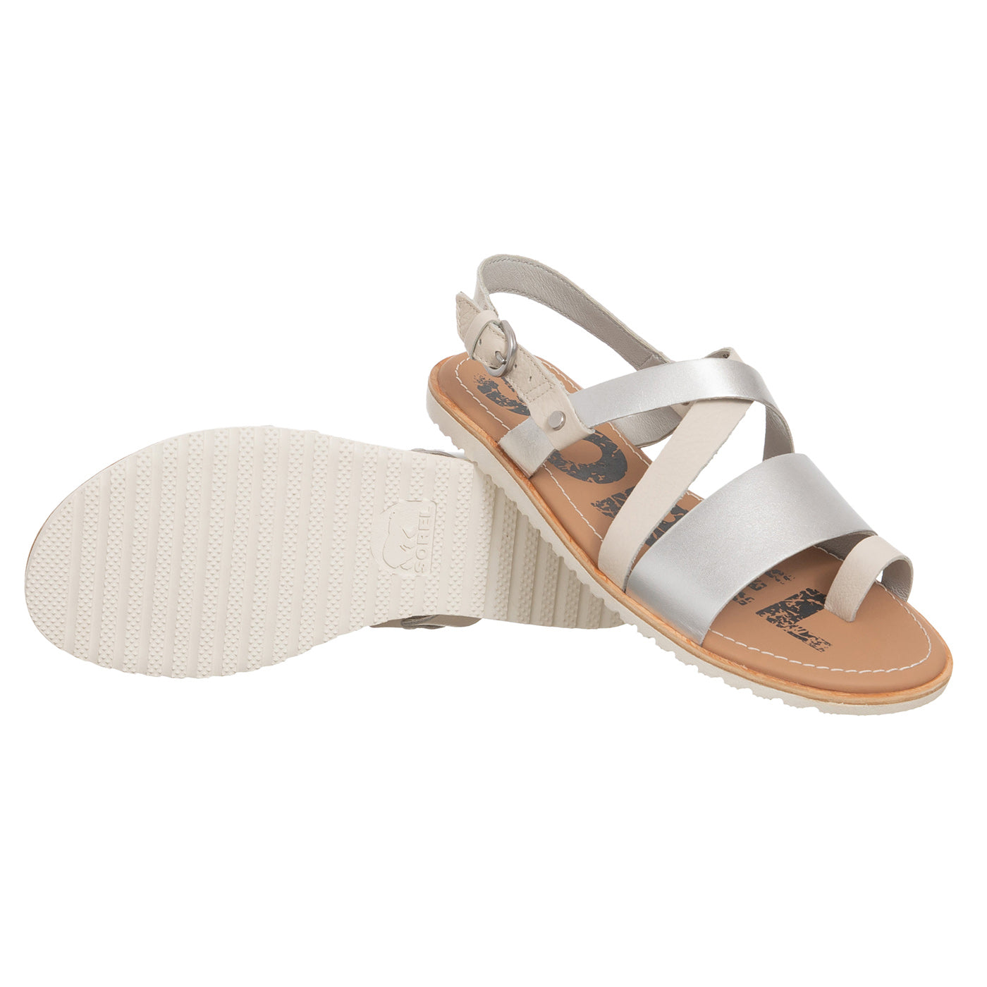 Sandały Sorel Ella Criss Cross Natural Leather Zln 0812