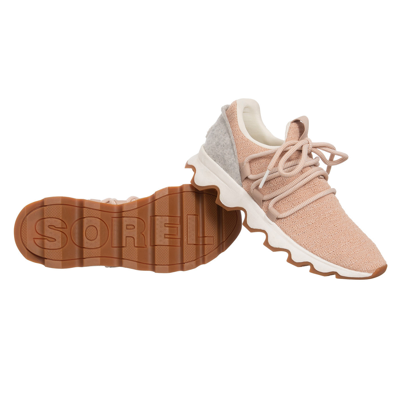 Sneaker sneakers in pizzo cinetico tan zln 0811
