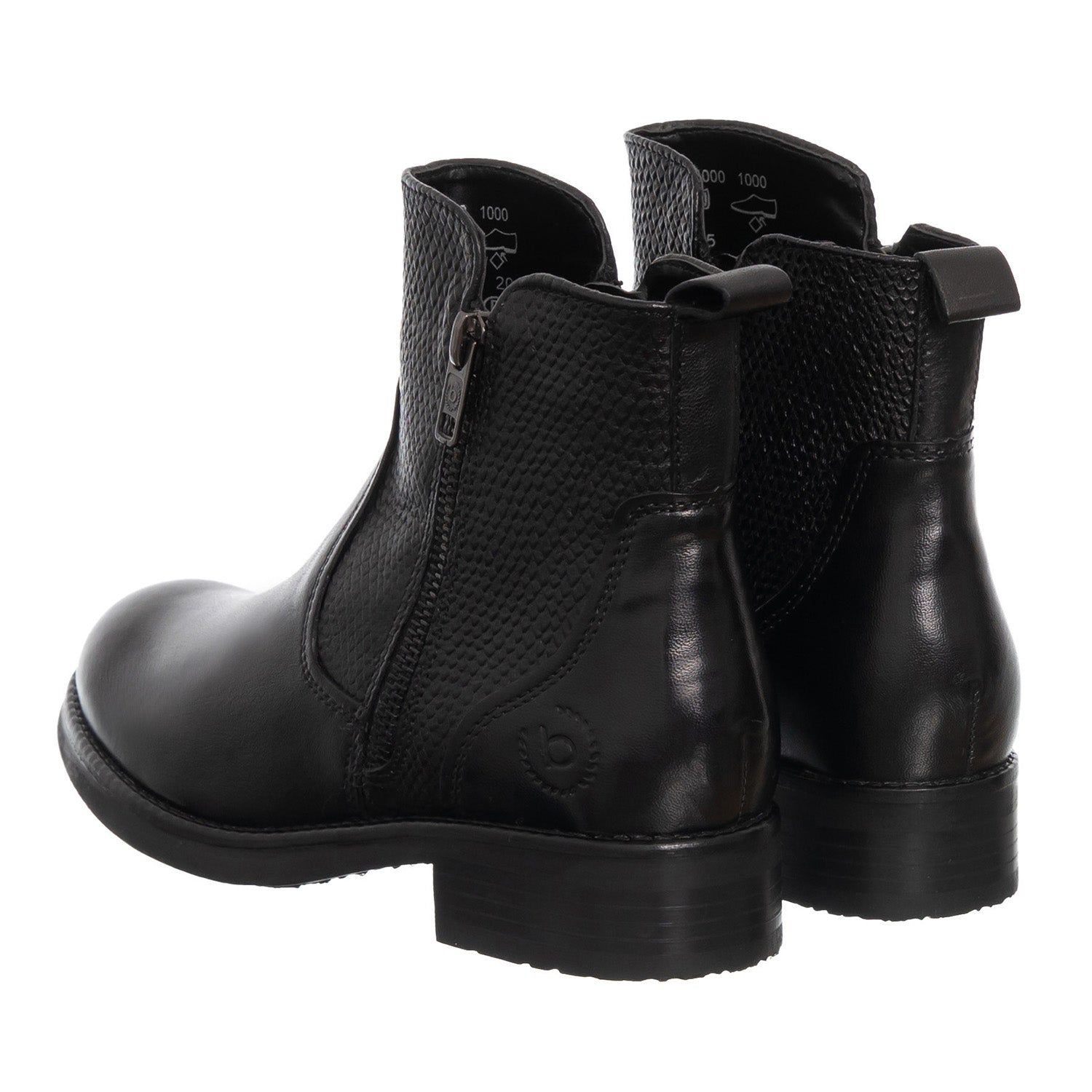 Buataisí na mBan Bugatti Stiefelette leathair nádúrtha Zln 0839