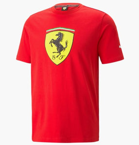 Ferrari Race Big Shield Tee Red Men