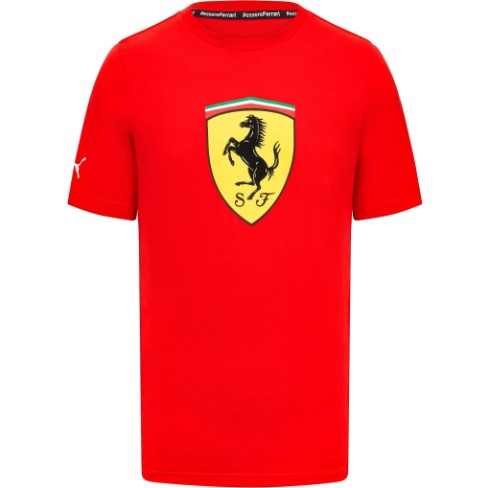 Ferrari Fanwear Big Shield Tee Red Men