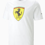 Ferrari Race Big Shield Tee White Men