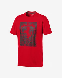 Ferrari Big Shield Tee Red Men