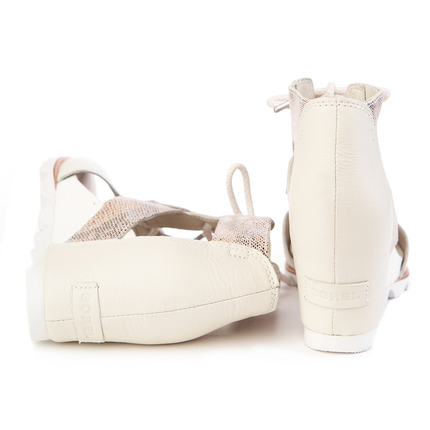 Sandali Sorel Joanie Lace Natural in pelle Zln 0406