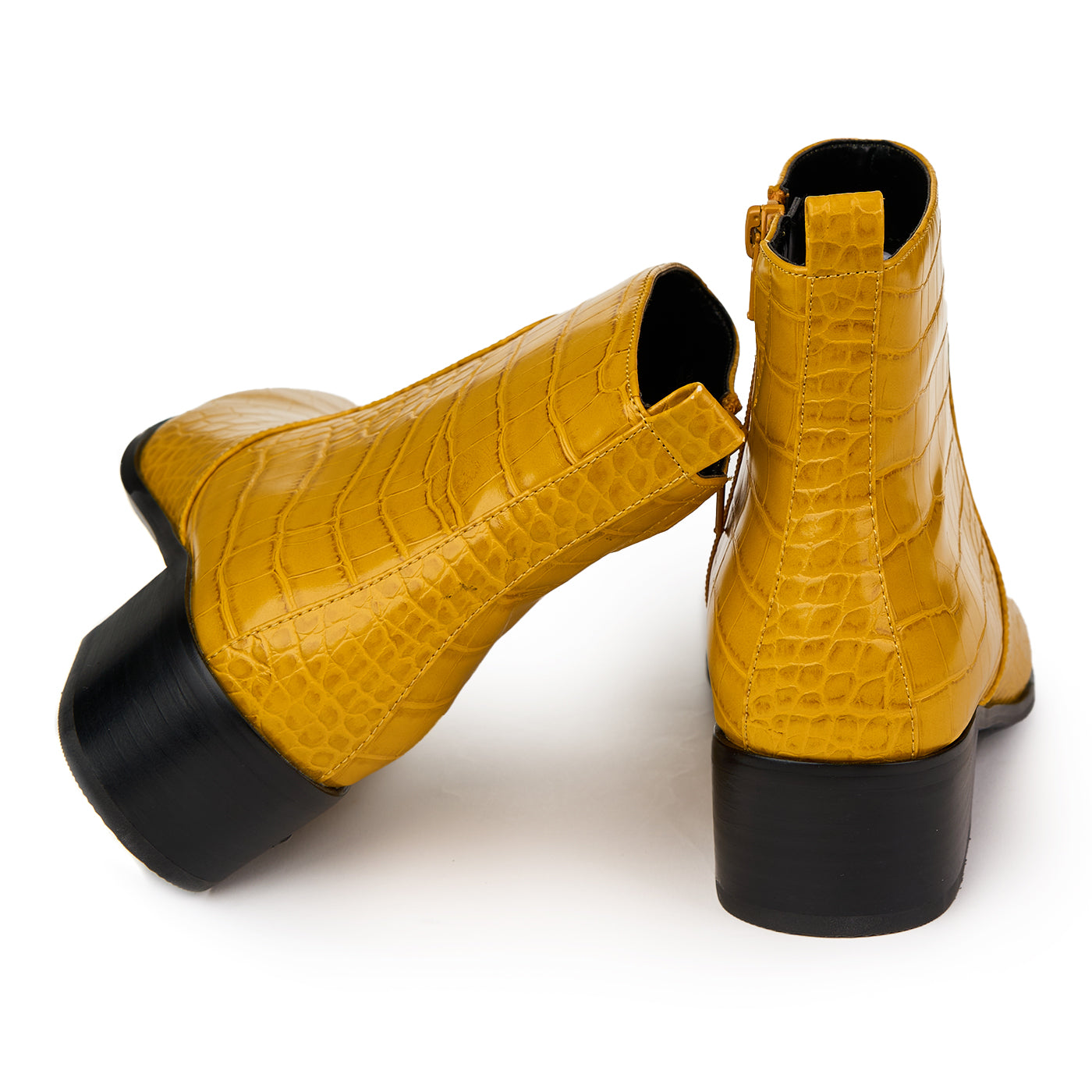 Buffalo London Fiona Mustard Boots Zln 0751