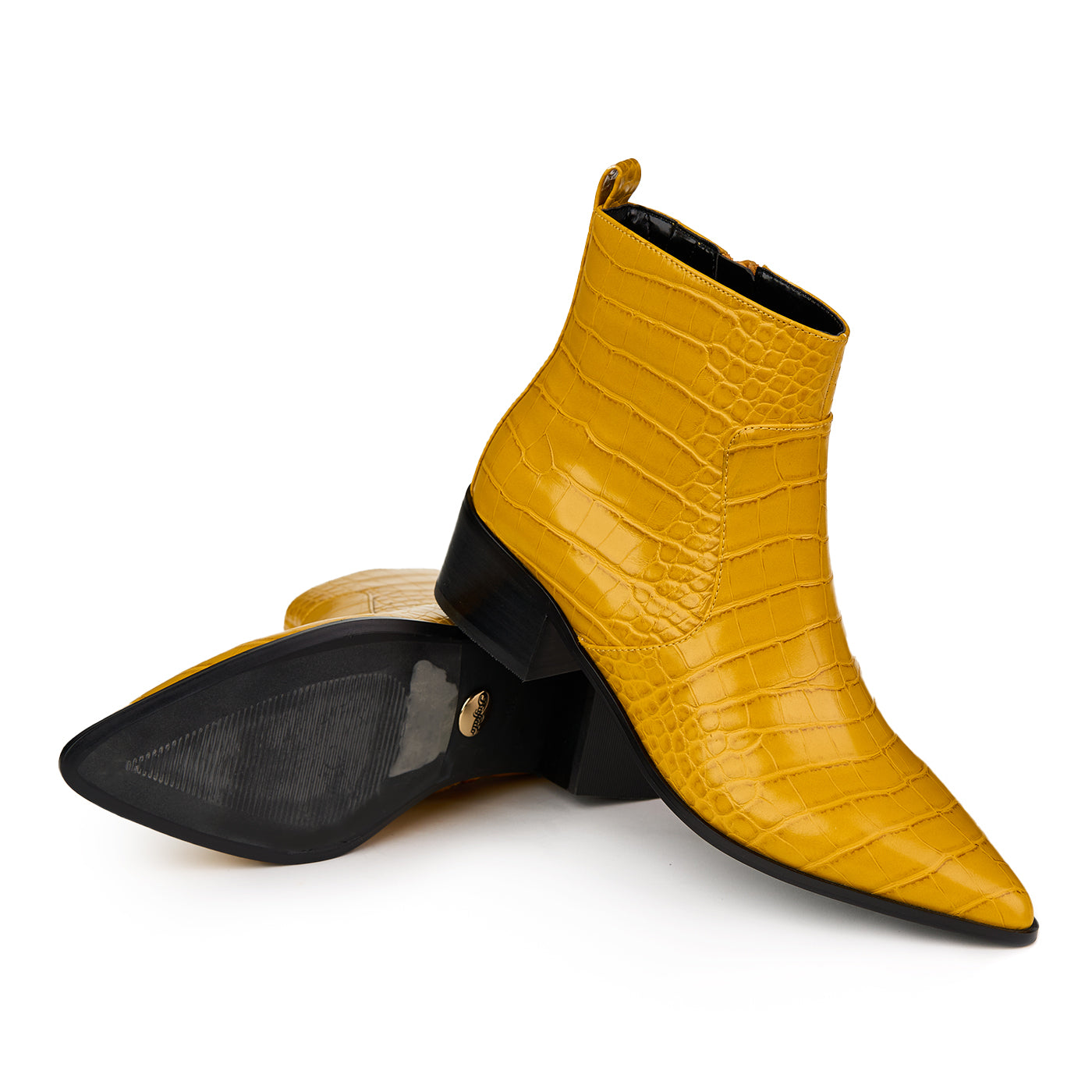 Buffalo London Fiona Mustard Boots Zln 0751