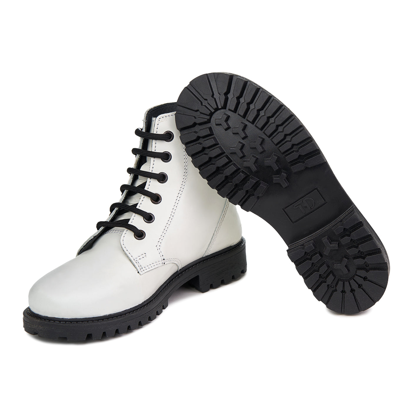 Dámské boty Deschase Natural Leather Keff White Waxi ZLN 0742