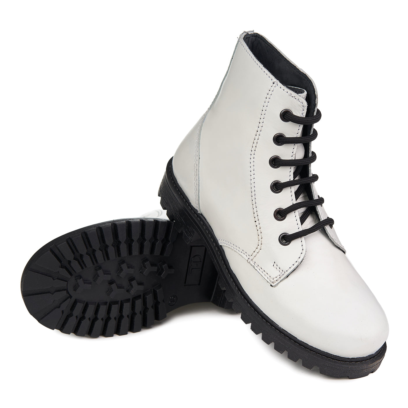 Dámské boty Deschase Natural Leather Keff White Waxi ZLN 0742