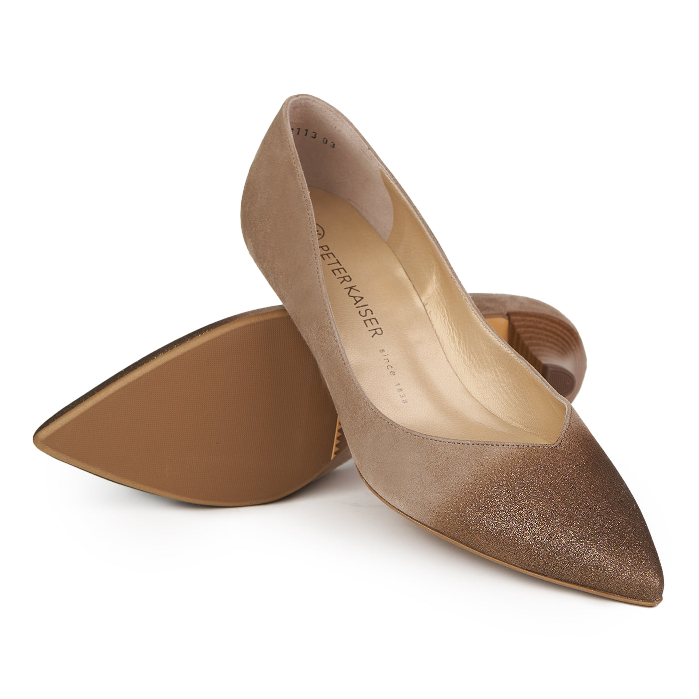 PETER KAISER SCARPE DEI PICCOLA DELLE DONNE NATURALE PIELLA NATURALE Digone Zln 0711