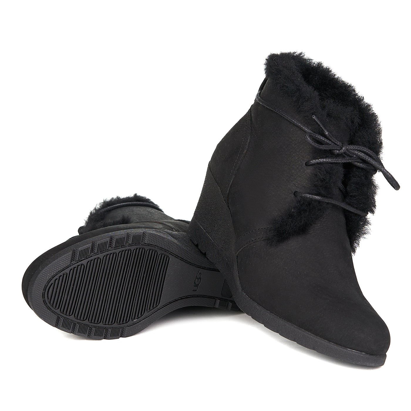 Ugg jeovana stövlar naturligt läder pälsinlagd zln 0623