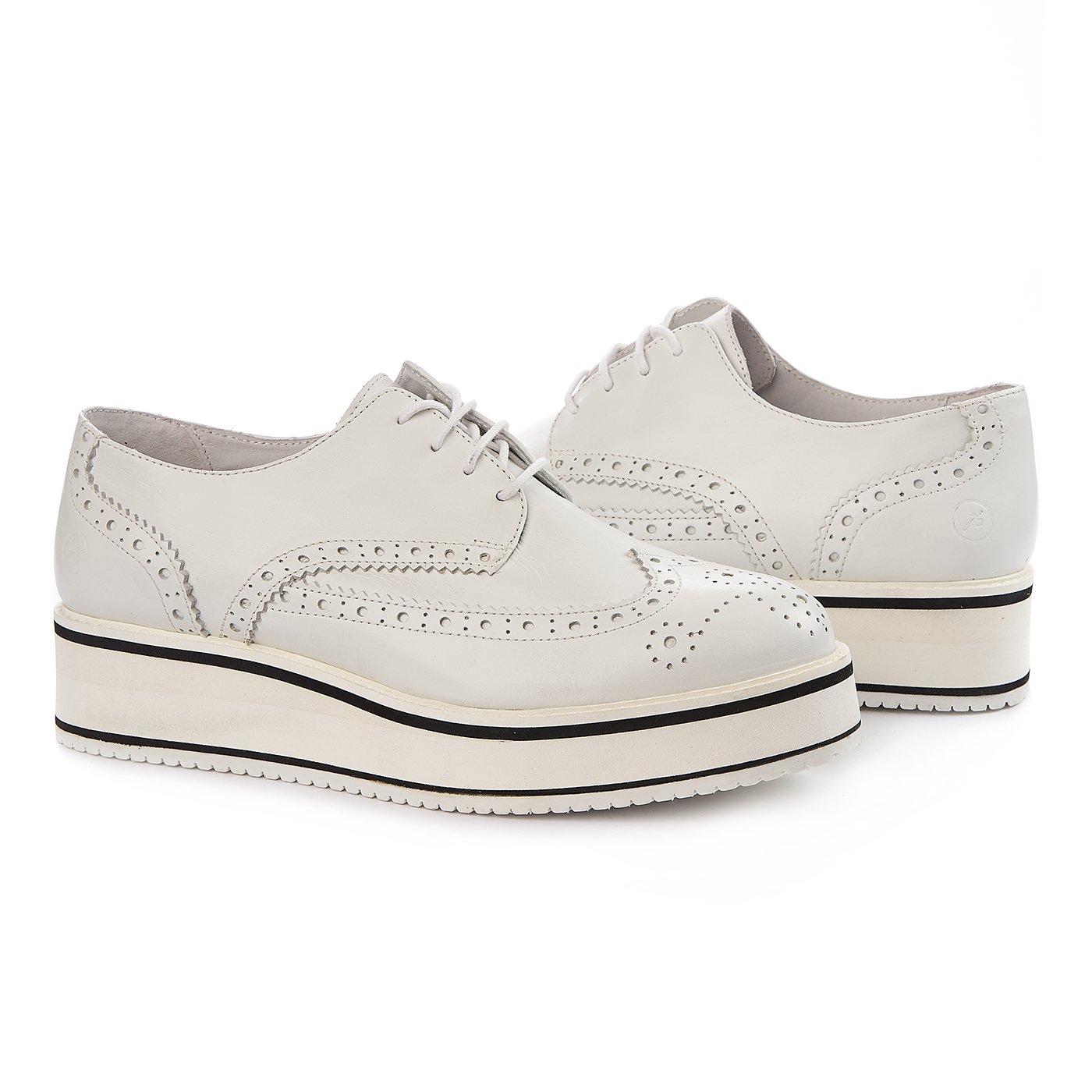 Bronx shoes natural leather white zln 0161