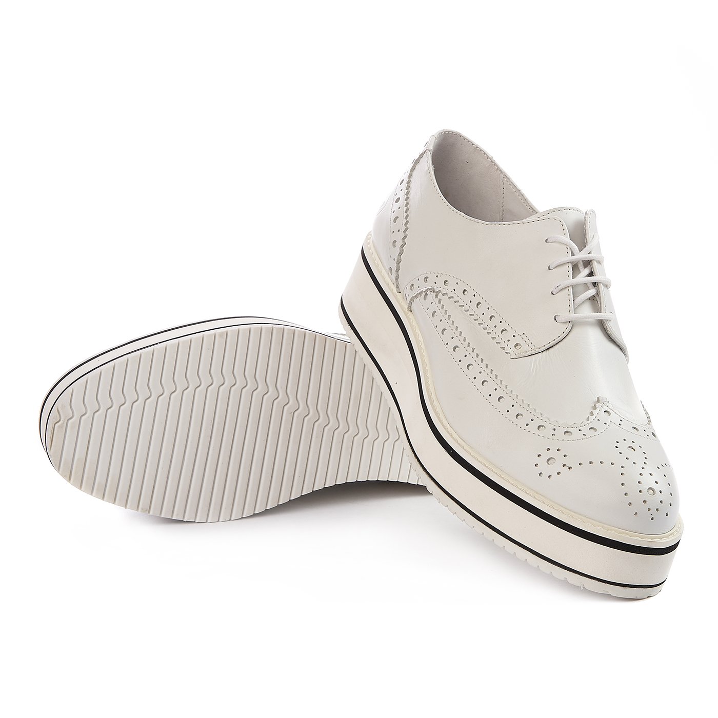 Bronx shoes natural leather white zln 0161