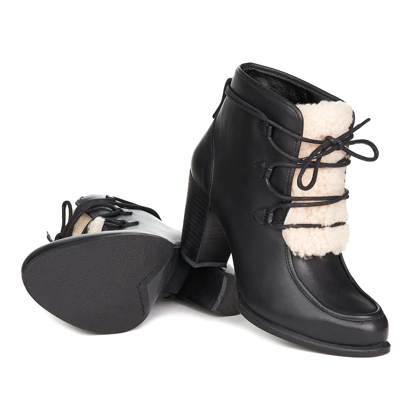 Ugg Buty Analise Analise Exposed Fur Natural Leather Zln 0600