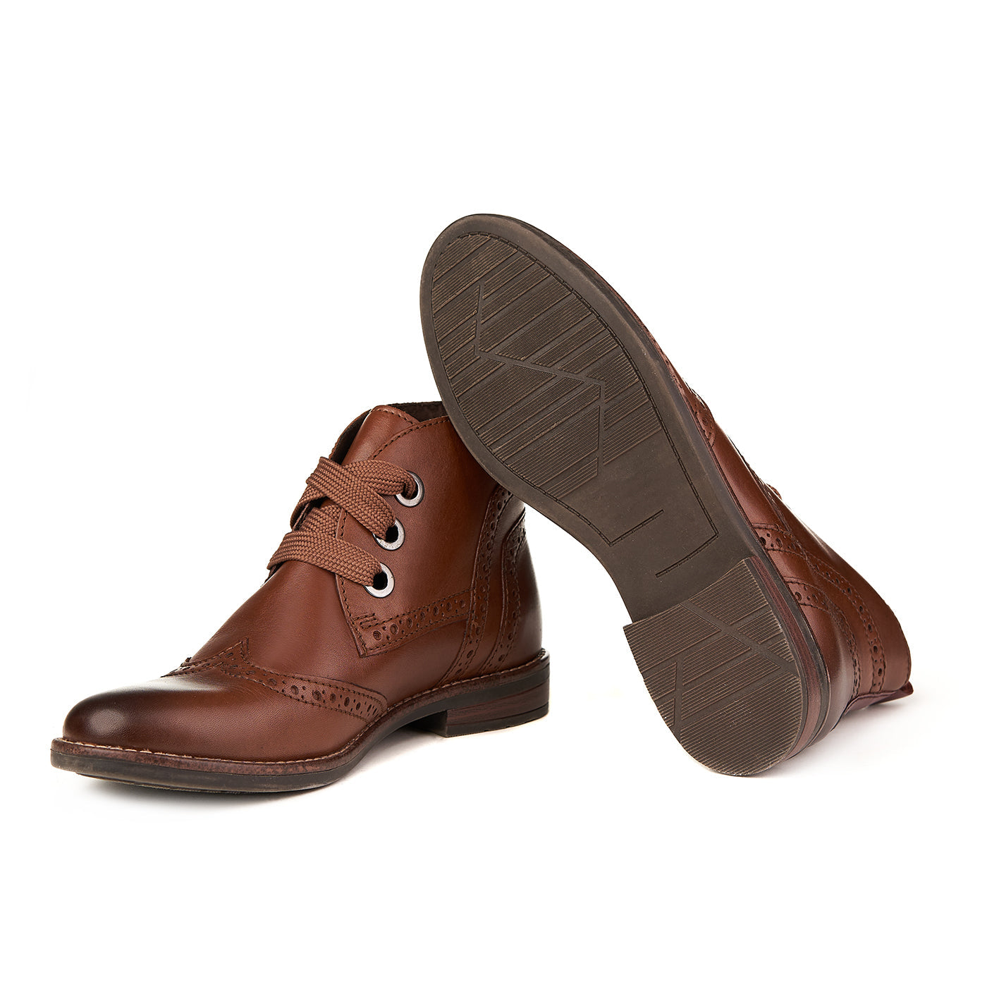 Blue cox fur-lined boots made of genuine leather zln 0538