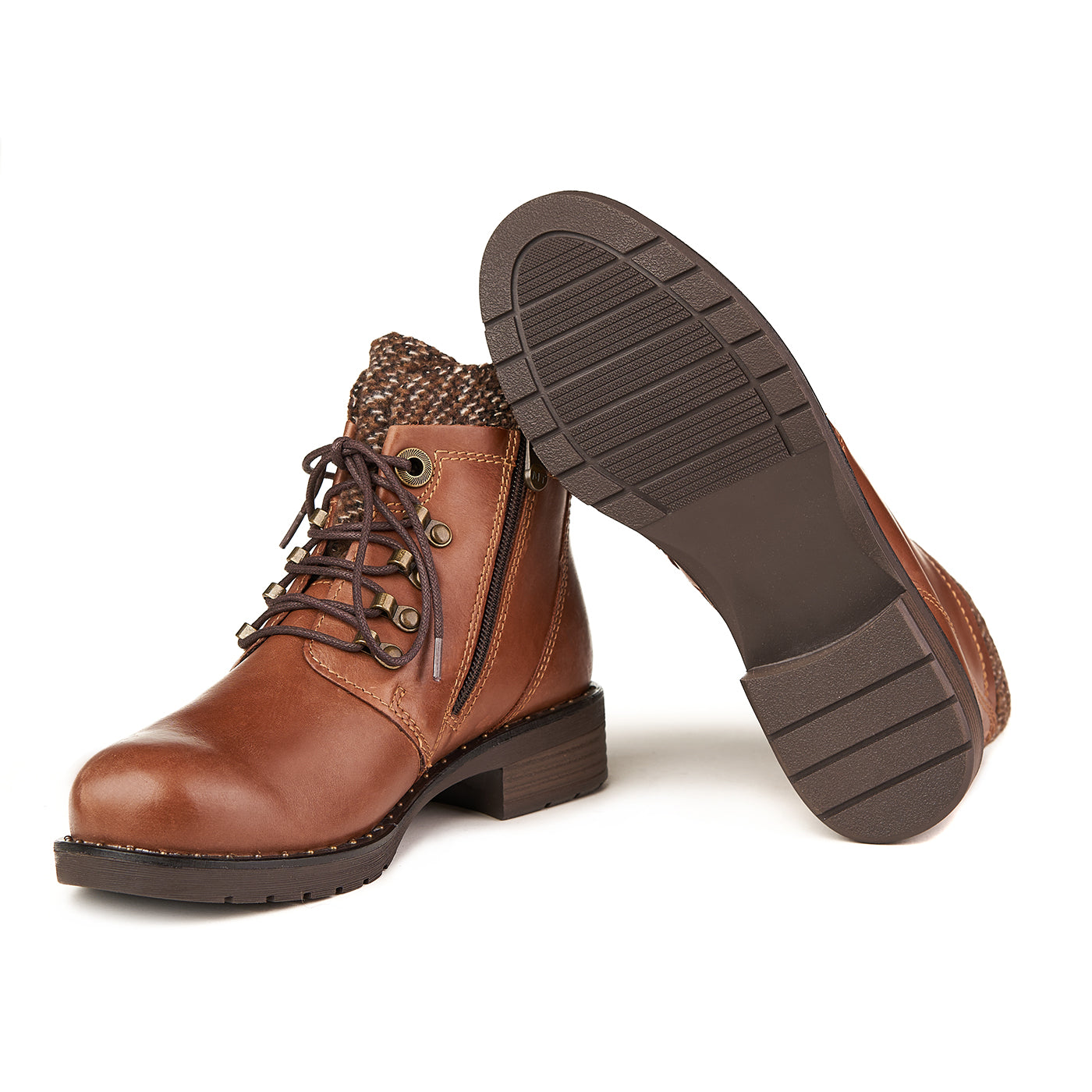 Marco Tozzi Cognac Ant Cizme din piele autentică căptușită cu blană ZLN 0534