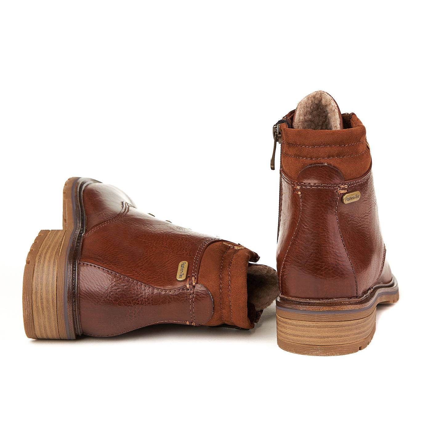 Marco Tozzi Chestnut Ac Fur Boots Zln 0537