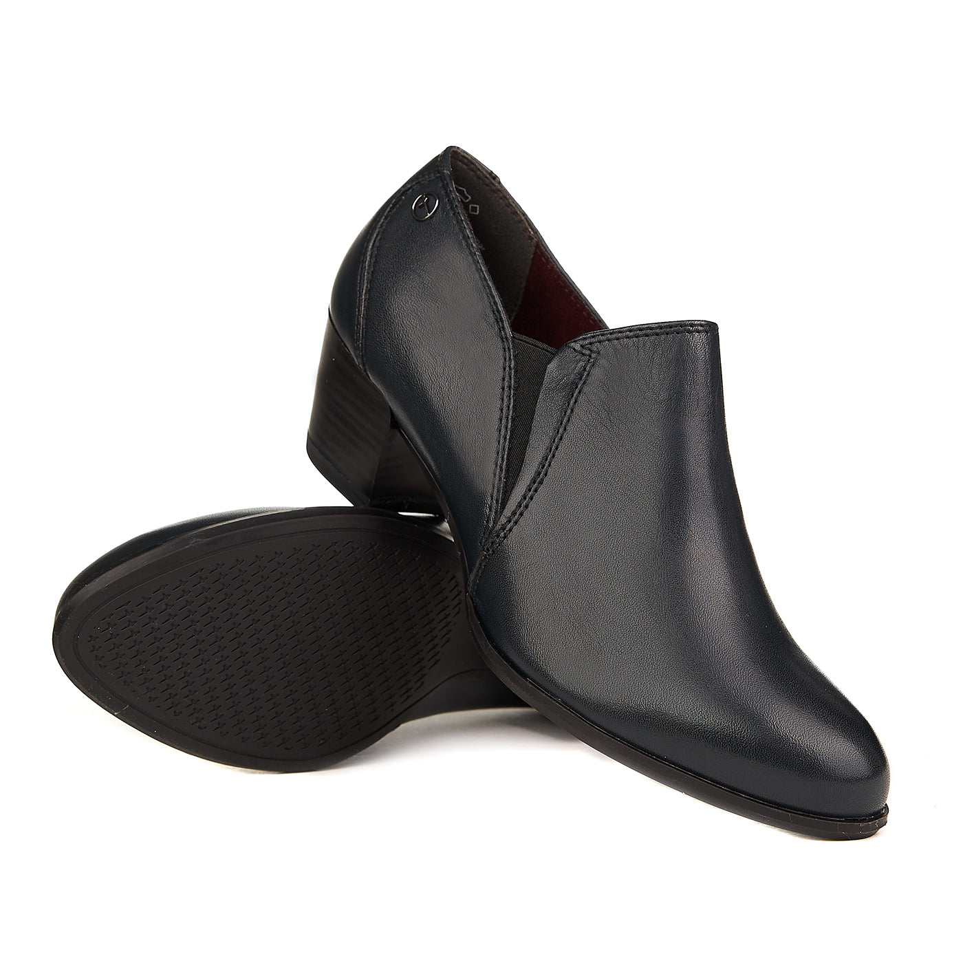 Tamaris genuine leather shoes navy blue zln 0518