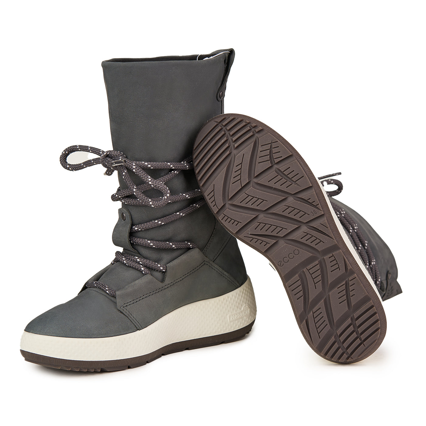 ECCO Dark Shadow Snow Stiefel in echtem Leder ZLN 0527