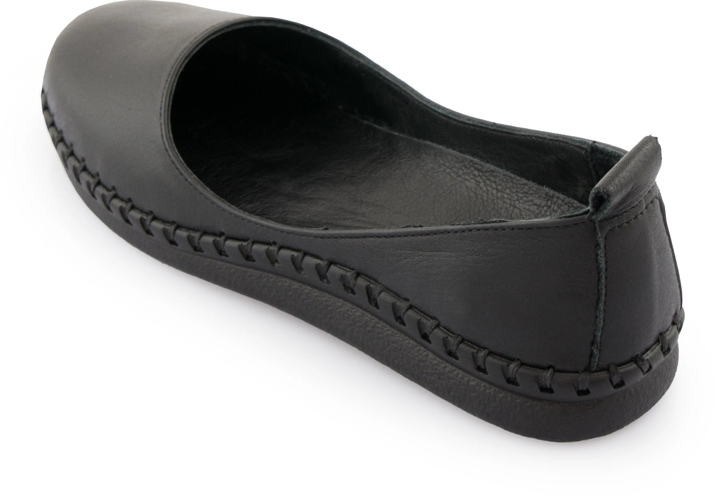 Women's leather ballerinas nell black 37