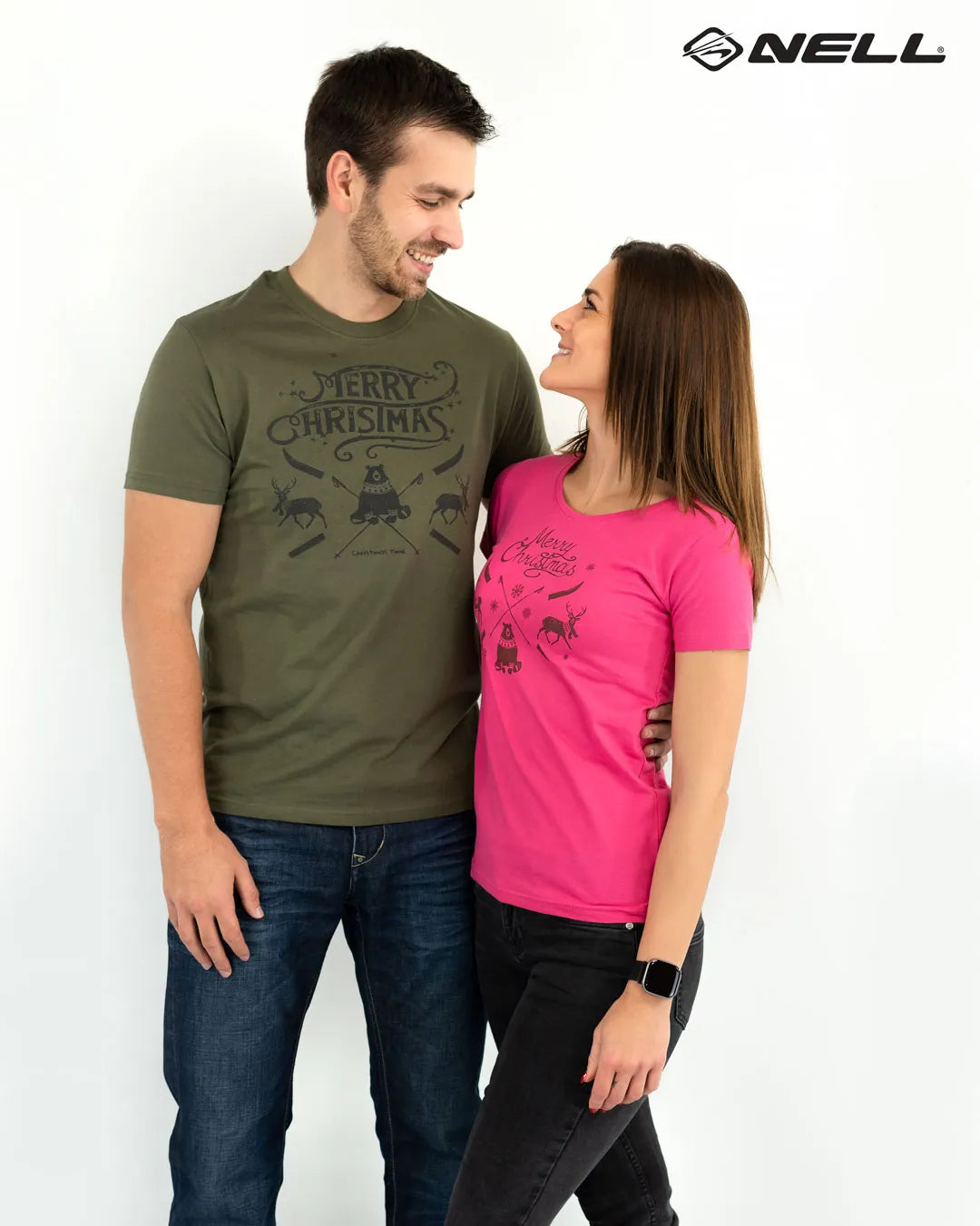 Weihnachten t -Shirt Ladies 2xl Pink - festliche Baumwolle festlich