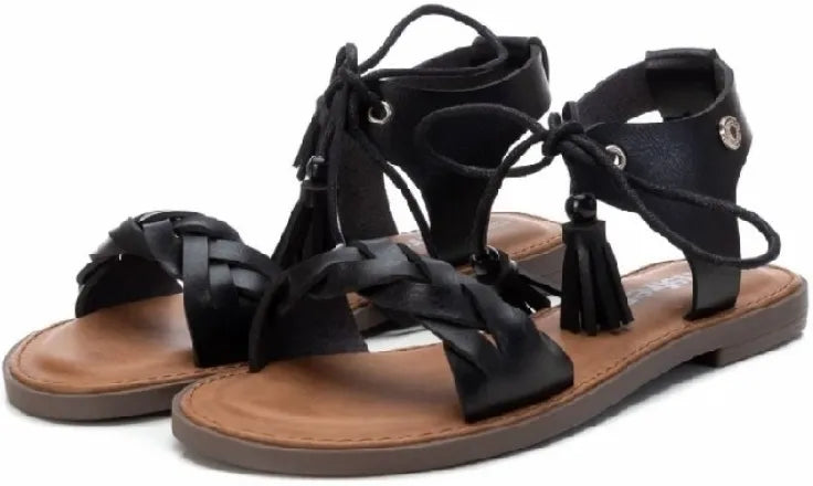 Eco -Teather Black Ladies Sandals 36 - Odolný a elegantní