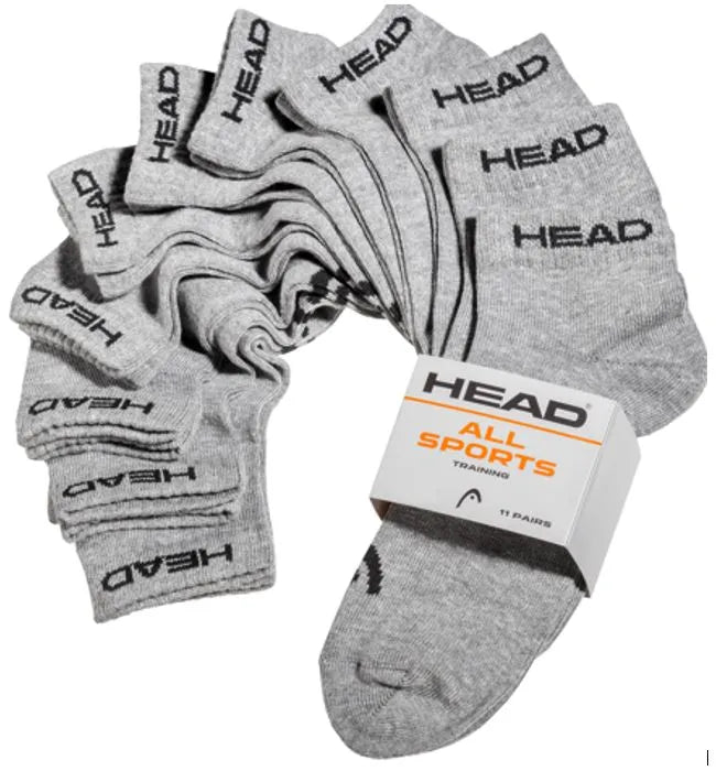 Head elements sneaker socks 11-pack melange gray 43-46