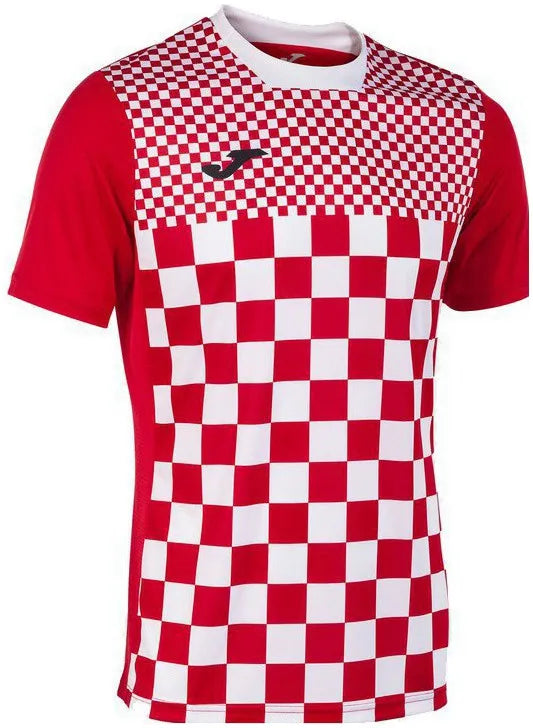 Joma Flag III Sportjersey Red - White XL - prodyšný a odolný