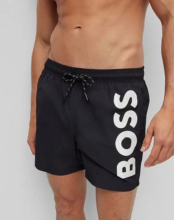 HUGO BOSS HEREN ZWEMKLEDING OCTOPUS ZWARTE ZWEMSHORTS ZWART L