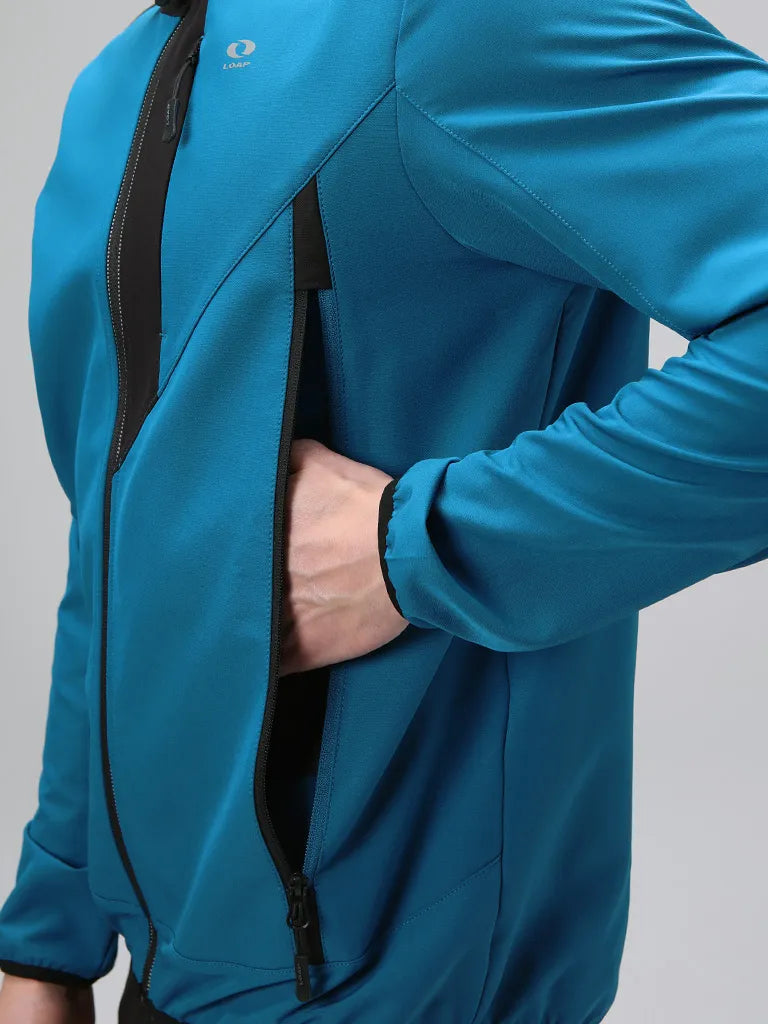 Mænds softshell jakke loaf ursun blu -blk m - vindtæt og åndbar