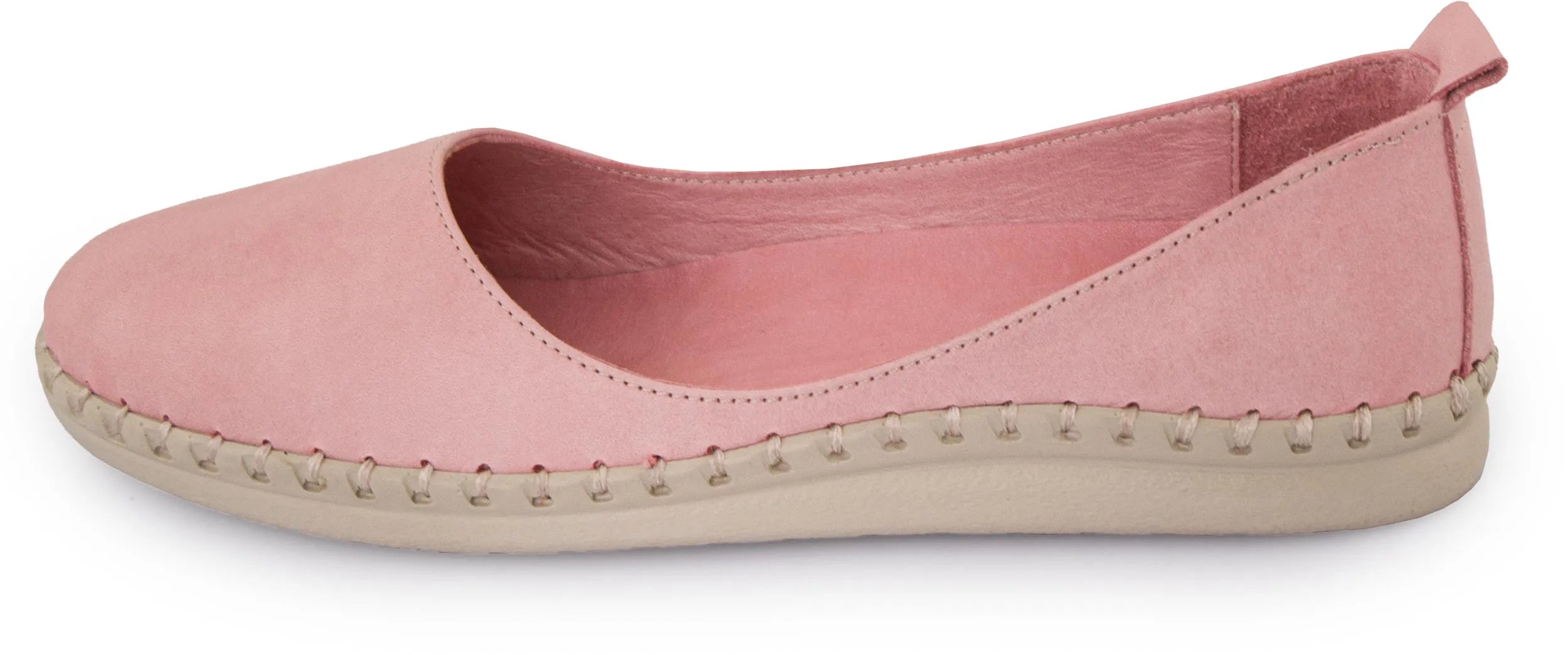 Women's leather ballerinas nell aurora pink 38