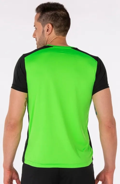 Joma Record II Męskie T -Shirt Fluor Green XL - Sportowy i oddychający