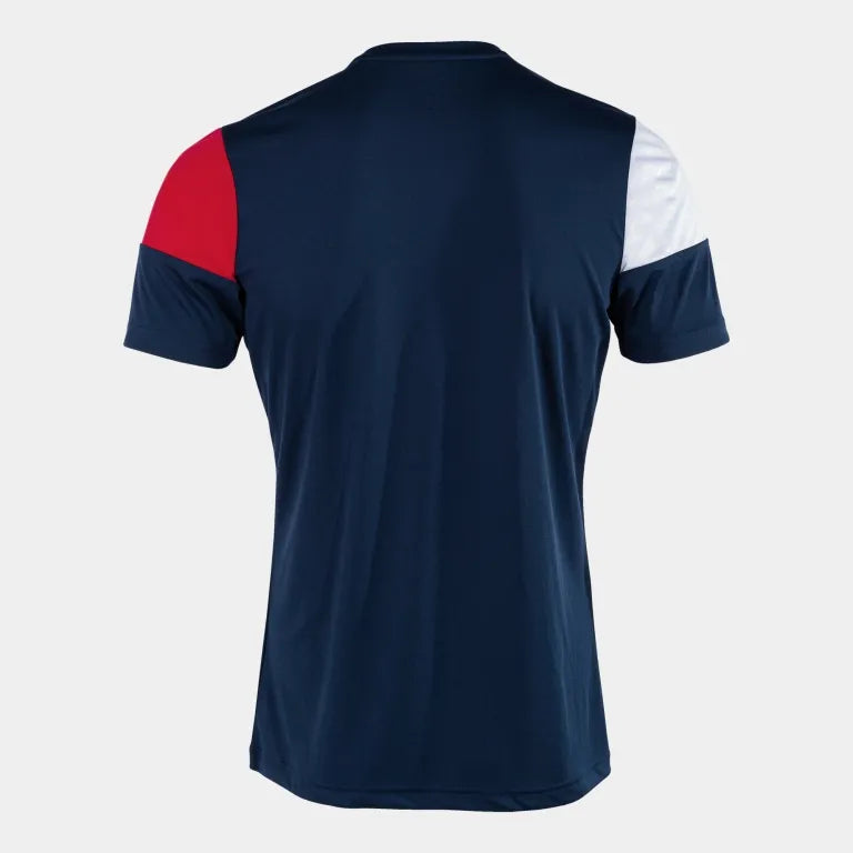 Camiseta deportiva Joma Crew Navy-Red-White, XS