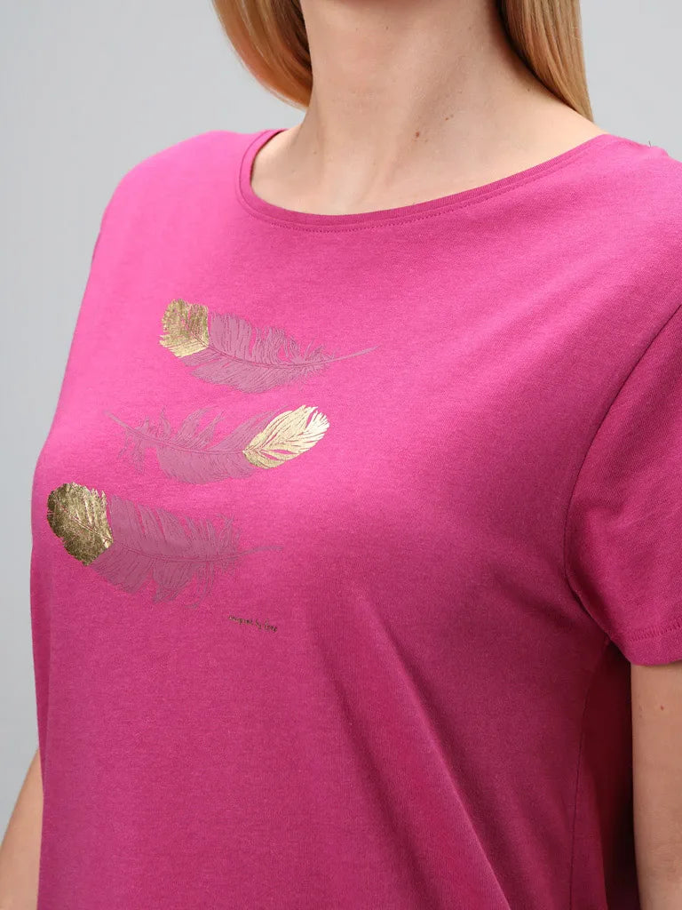 Ladies T -Shirt lobe Asika Pink M - atmungsaktiv und bequem