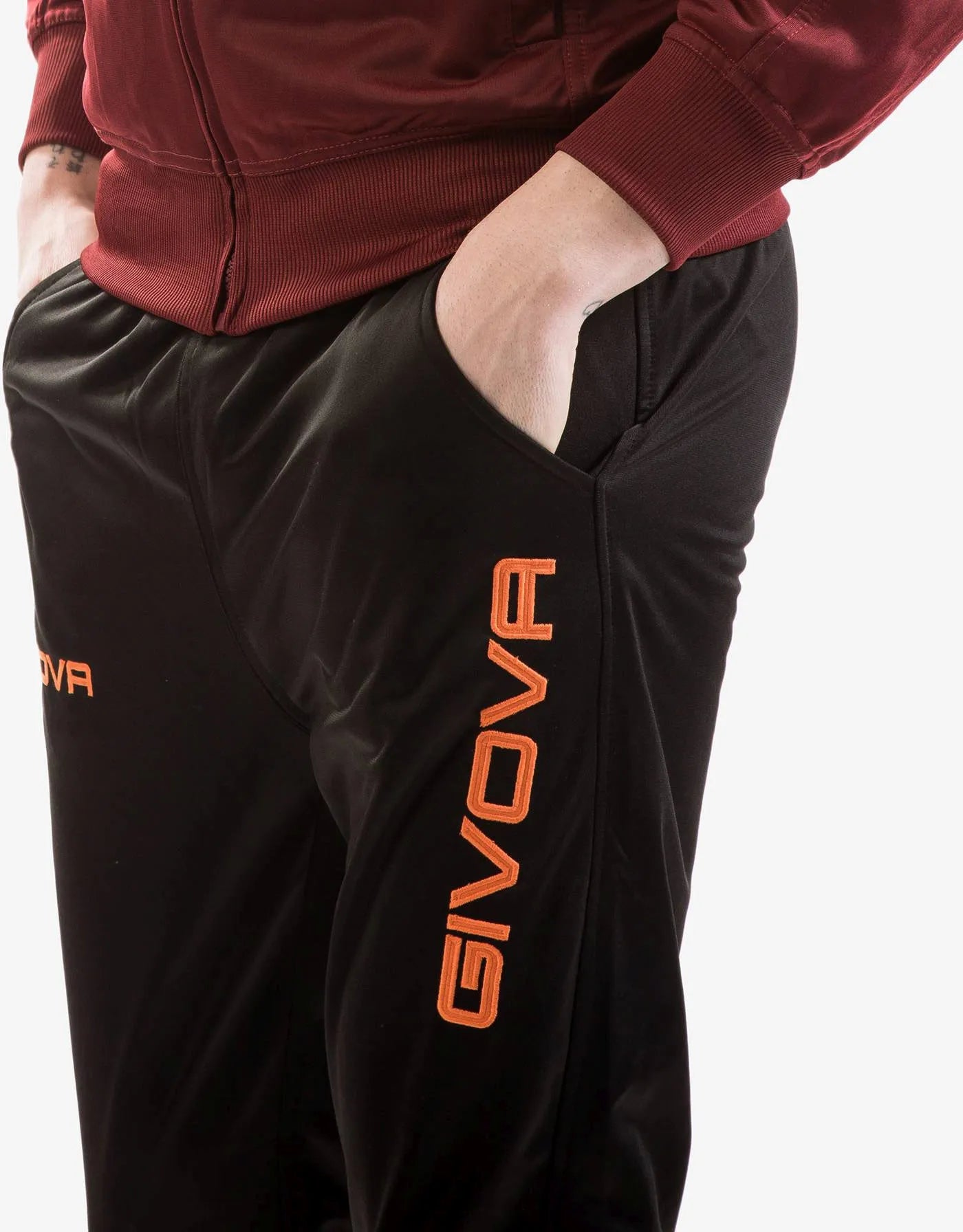 Sports Set Givova Campo Burgundsko-Orange s