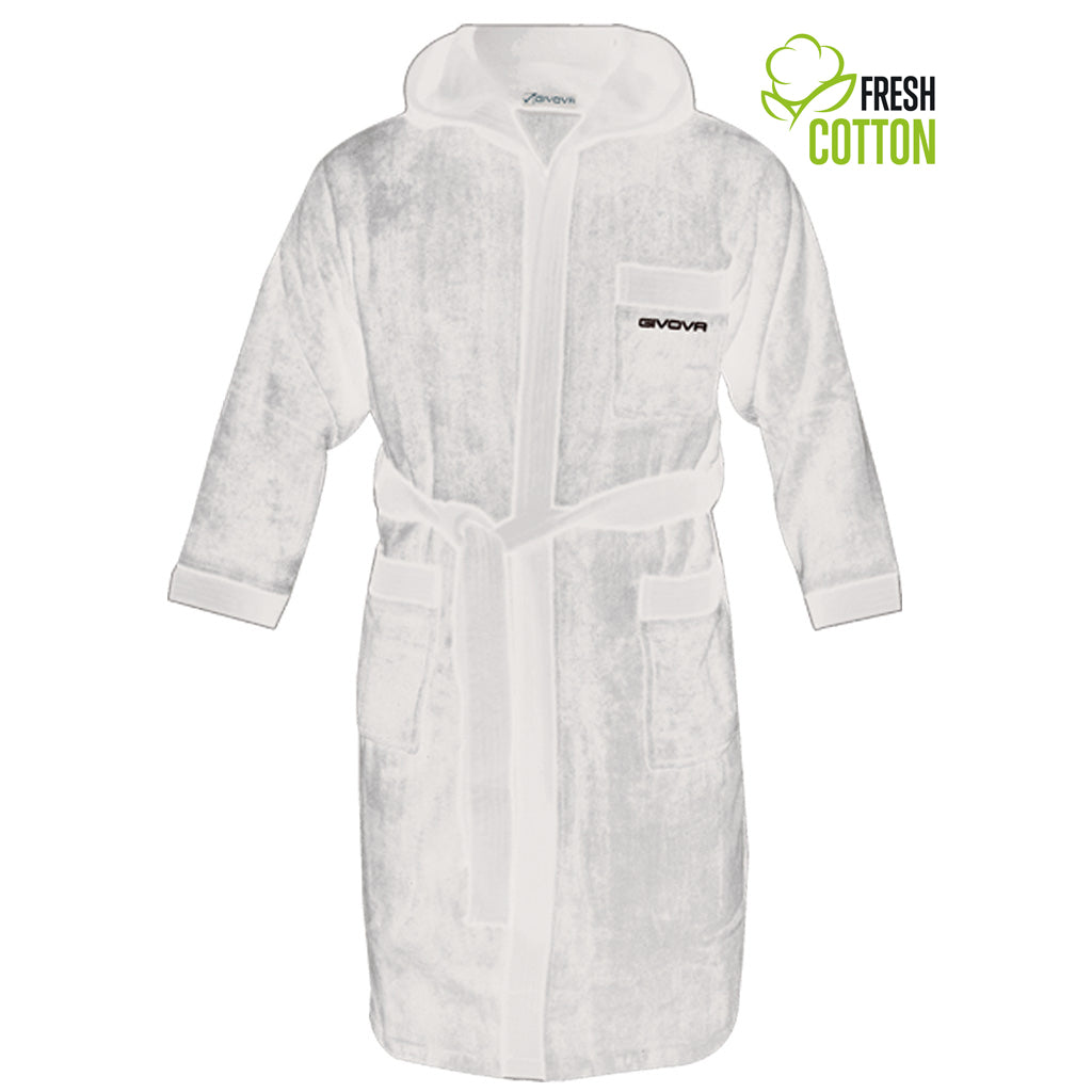 Children's Cotton Bathrobe Givova White 2Xs