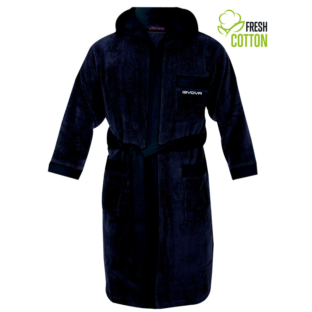 Children's Cotton Bathrobe Givova Navy 4Xs